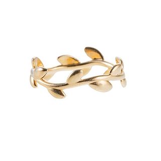 Tiffany &amp; Co Paloma Picasso 18k Gold Olive Leaf Band Ring