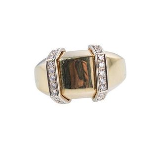 Faraone Mennella 18k Gold Diamond Ring