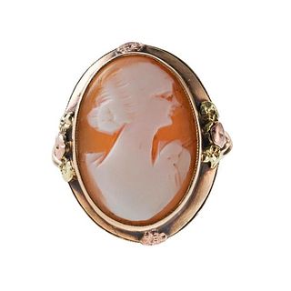 Antique Gold Cameo Ring