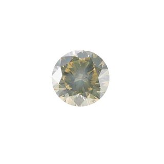 GIA 1.19ct Fancy Brownish Greenish Yellow I1 Round Brilliant Diamond
