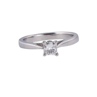 0.46ct D VVS1 VG G Diamond Platinum Gold Engagement Ring
