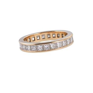 18k Gold Diamond Eternity Band Ring
