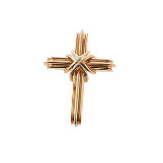 Tiffany &amp; Co 18k Gold Cross Pendant