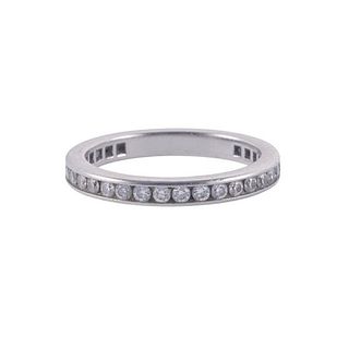 Tiffany &amp; Co Platinum Diamond Eternity Band Ring