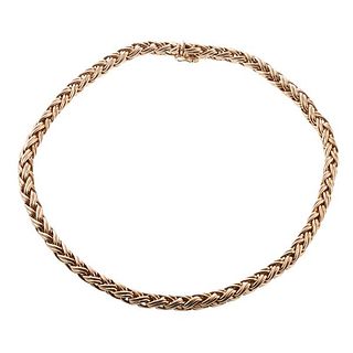 Tiffany &amp; Co 14k Gold Russian Braid Necklace