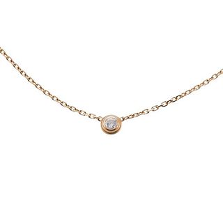 Cartier D&#39;Amour Diamond 18k Gold Necklace 