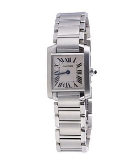 Cartier Tank Francaise Stainless Steel Watch 2384