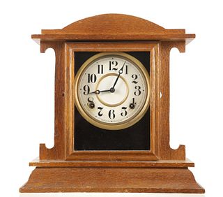 1920s E. Ingraham Co. Kitchenette Wood Clock