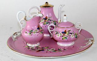 Floral porcelain tea  set