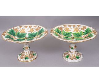 PAIR OF MEISSEN COMPOTES