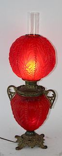 Victorian Gone with the Wind lamp