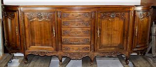 French Louis XV style enfilade with drawers