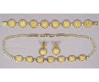 GREEK COIN STYLE JEWELRY SET