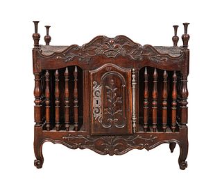 EARLY FRENCH WALNUT PANETIERE
