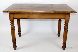 French Louis Philippe table with drawer