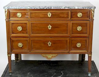 French Louis XVI commode in mahogany