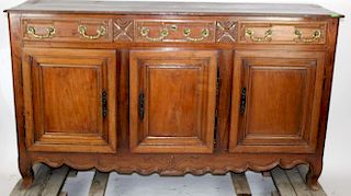French Provincial enfilade in walnut