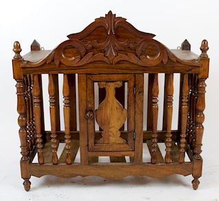 French Provincial pannetiere in walnut