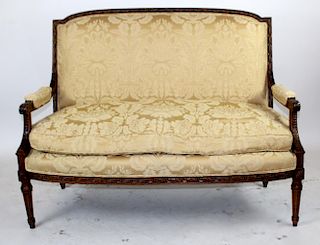 Louis XVI upholstered settee