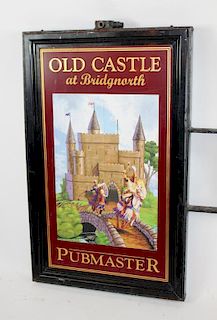 English double sided pub sign