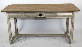 French neo-classical table with drawer