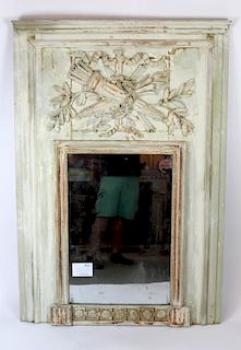 French Louis XVI trumeau mirror