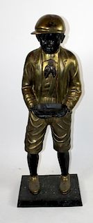 Bronze statue boy with tray