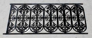 Cast iron fence section