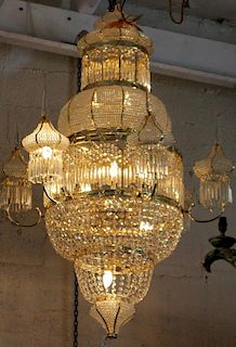 Moroccan style dore finish chandelier