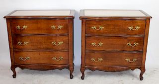 Pair of French Provincial nightstands