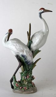 Lladro crane porcelain figurine