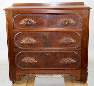 Victorian 3 drawer commode