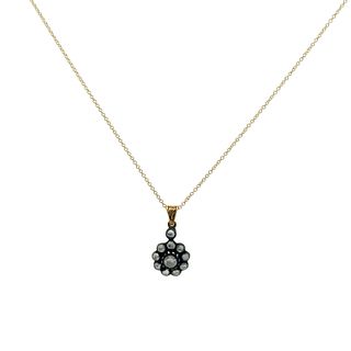 18kt Gold Pendant Necklace with Diamonds