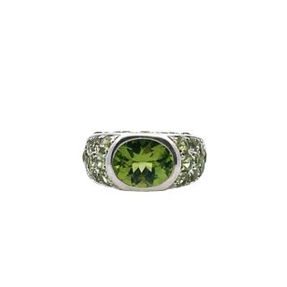 5.00 Cts in Peridots 18kt Gold Ring