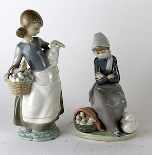 Lot of 2 Lladro porcelain figurines