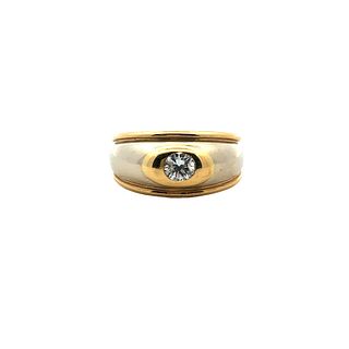 Gipsy 14kt two tones Ring with Diamond