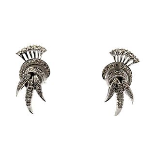18kt white Gold Earrings with Diamonds