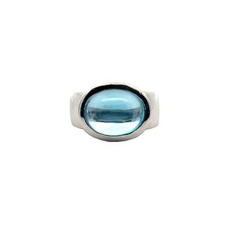 H Stern 18kt Gold Ring with Blue Topaz