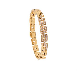 Cartier Paris Maillon Panthere Bracelet In 18Kt Gold With 1.64 Ctw In Diamonds