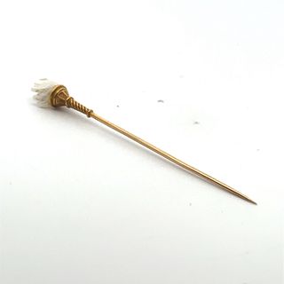 14kt Gold Tie Pin with mother of Pearls