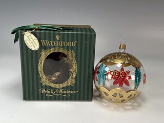 WATERFORD HOLIDAY HEIRLOOMS NOSTALGIC COLLECTION 1999/2000 BALL IN BOX