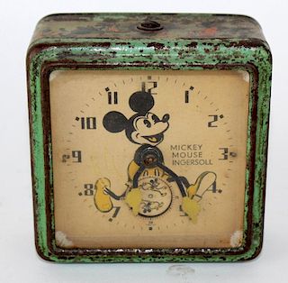 Vintage Ingersoll  Mickey Mouse clock