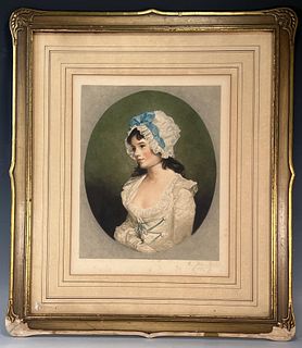 SIGNED PRINT BY PERCY MARTINDALE AFTER JOHN HOPPNER