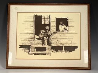 AFRICAN AMERICAN SAMUEL R. BYRD SIGNED NUMBERED PRINT 
