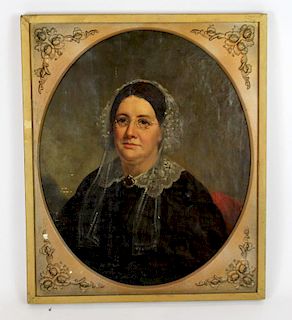 Female portrait oil on canvas