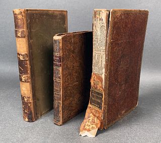 THREE ANTIQUE FRENCH BOOKS 1780S-1830S