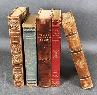 FIVE VINTAGE SCANDINAVIAN BOOKS 1920S-1950S