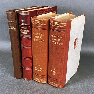 FOUR ANTIQUE VINTAGE SCANDINAVIAN BOOKS 1900S-1950S