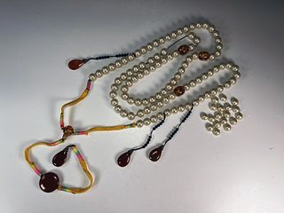 CHINESE CHAO ZHU COURT NECKLACE WITH CHARACTER