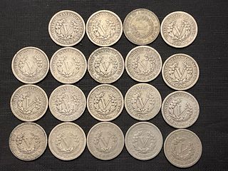 Group of 57 Liberty Head Nickels 1883 - 1913